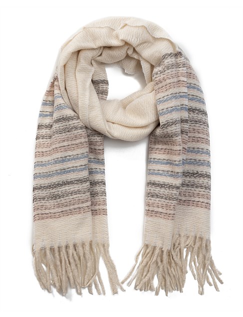 Striped Edge Scarf Gregory Ladner Discount sells cheap for All the ...
