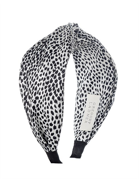 Sales White/Black Animal Print Turban Gregory Ladner Limited Edition at ...