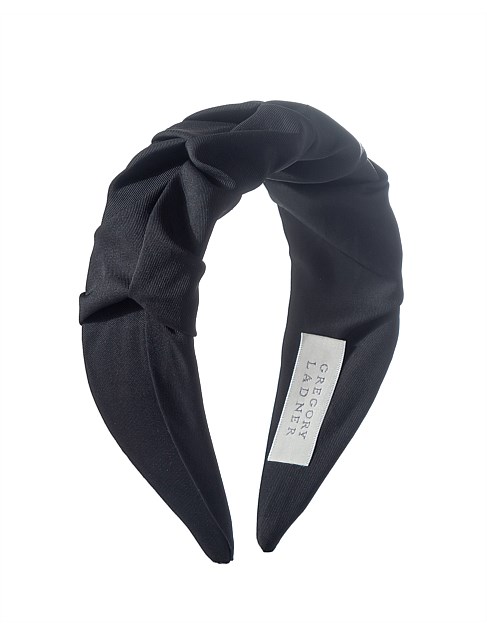 Black Rouched Headband Gregory Ladner Promotions 50% reduction for All ...