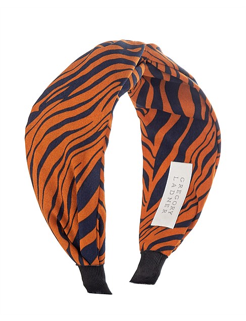 All Rust Zebra Print Turban Gregory Ladner Promotions is in remission 70%!